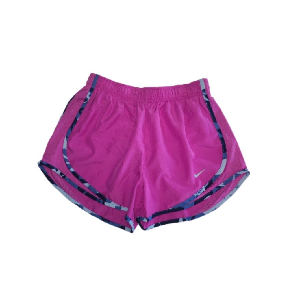 Nike Dri-Fit Raspberry Pink Athletic Shorts, Built In Panties, Drawstring, Small - Picture 2 of 7